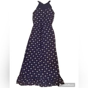 Sleeveless Walk Thru Dress in Navy blue for girls